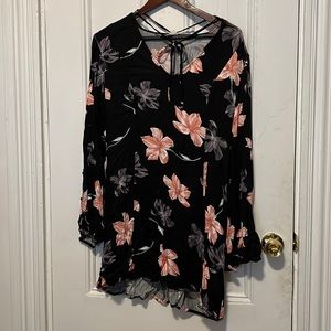 Floral Bell sleeve dress